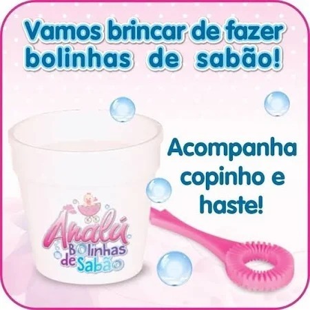 BONECA ANALU BOLHA DE SABAO
